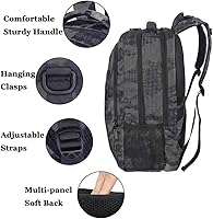 Vista 91 de MATEIN - Mochila empresarial para laptop de 15.6 pulgadas, mochila de viaje con puerto de carga USB, resistente al agua, para trabajo, universidad