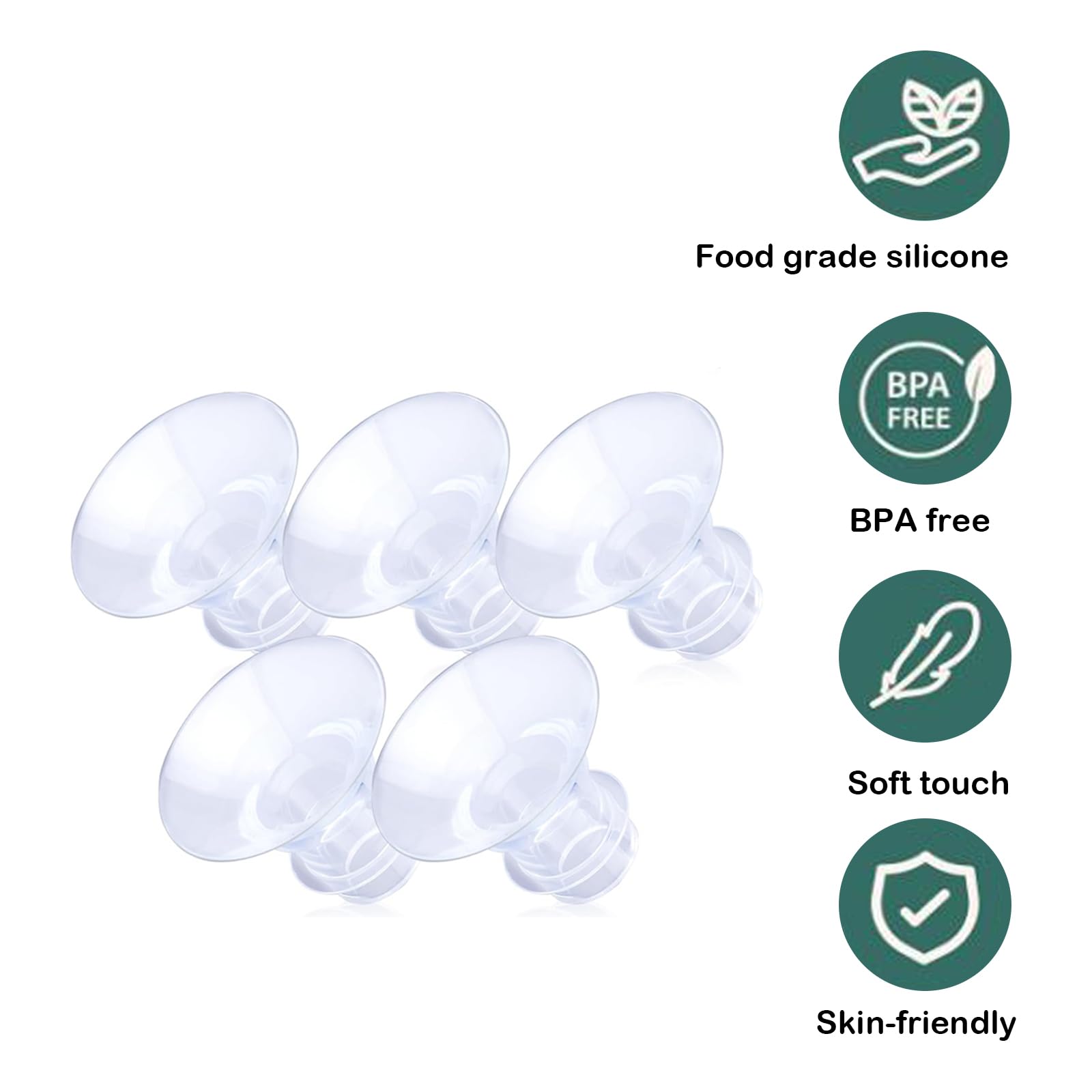 NIYATA 5Pcs Insert de Bride de Tire Lait, avec 1 Règles de Mamelon Rose et 1 Ruban à Mesurer,pour Medela,pour TSERTE,pour Momcozy S9/S9Pro/S12/S12Pro,pour L'allaitement,Transparent,13/15/17/19/21 mm NIYATA 5Pcs Insert de Bride de Tire Lait, avec 1 Règles de Mamelon Rose et 1 Ruban à Mesurer,pour Medela,pour TSERTE,pour Momcozy S9/S9Pro/S12/S12Pro,pour L'allaitement,Transparent,13/15/17/19/21 mm
