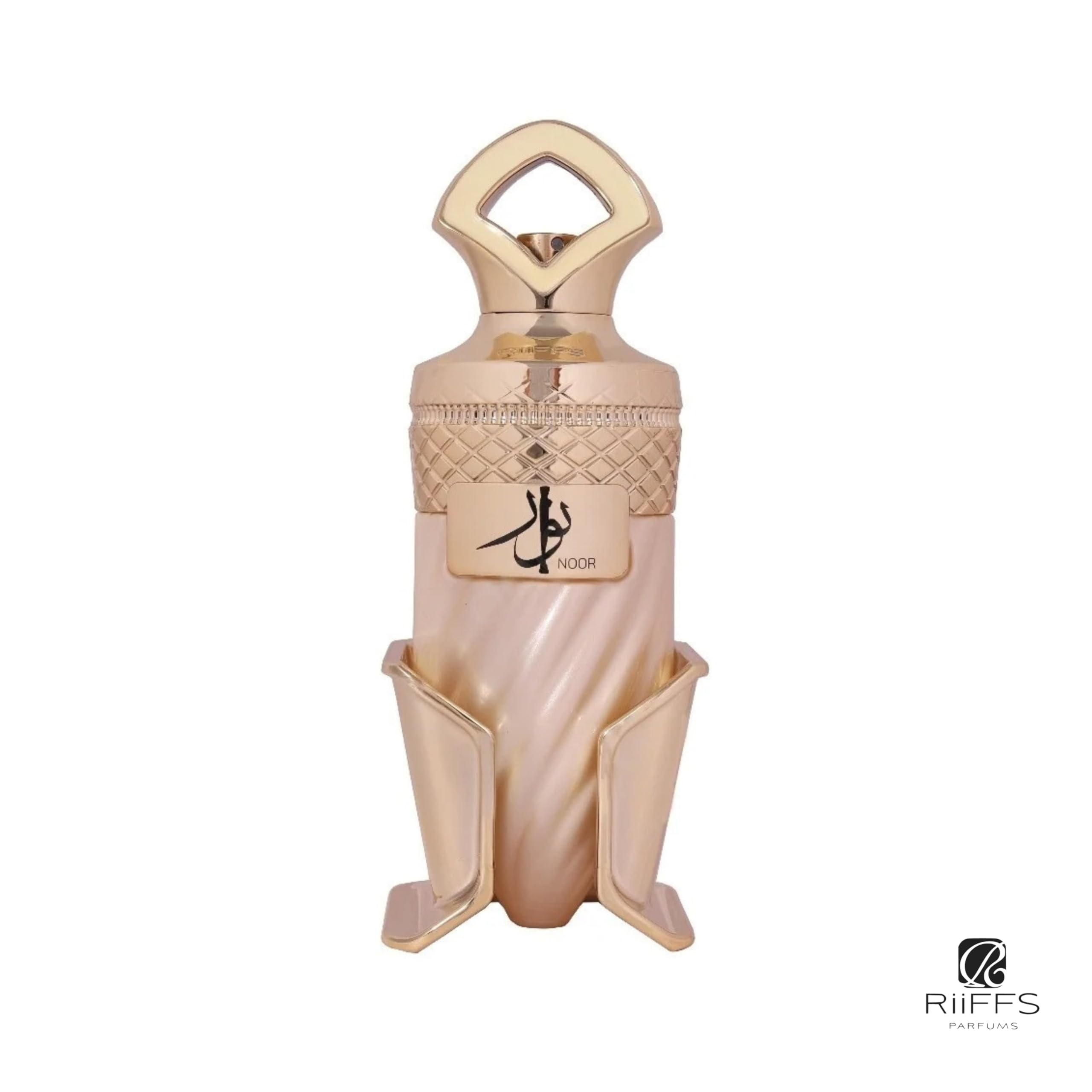 Riiffs Noor Parfüm Eau de Parfum 100 ml Damen I Süß Gourmand Duft mit Karamell & Vanille I Cremig warm blumig Moschus Parfum I Arabischer Duft langanhaltend I Edles Geschenk orientalischer Damenduft