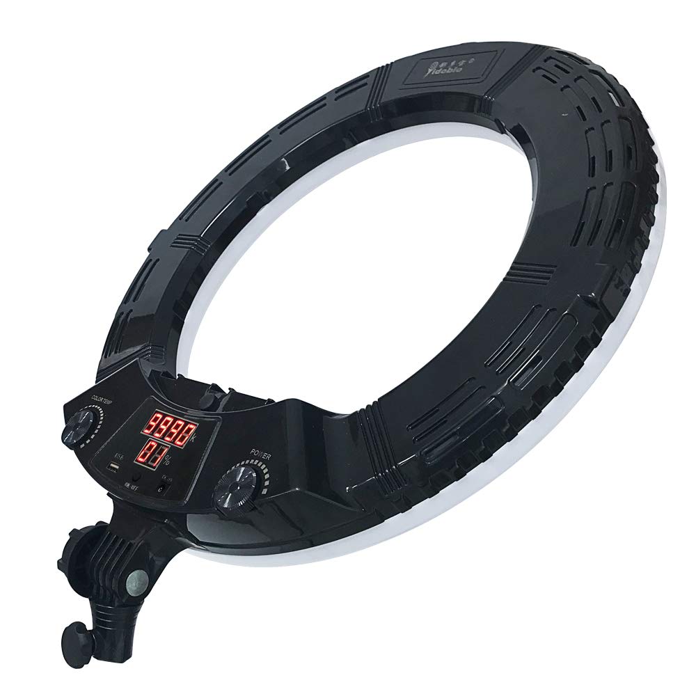 YIDOBLO Luce Anello LED 18" 96W - Controllo Bluetooth/APP, Temperatura Colore 2800K-9900K, Con Treppiede