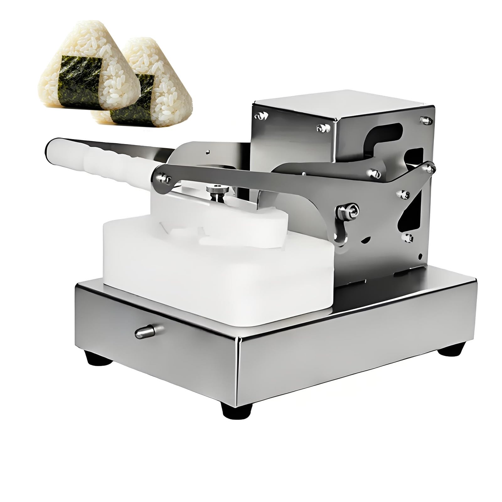 XNXYSMKJ Manual Triangular Rice Ball Press, Commercial Triangle Onigiri Maker, Non-stick Mold, Uniform Pressure, Excellent Texture, for Convenience Stores, Sushi Shops