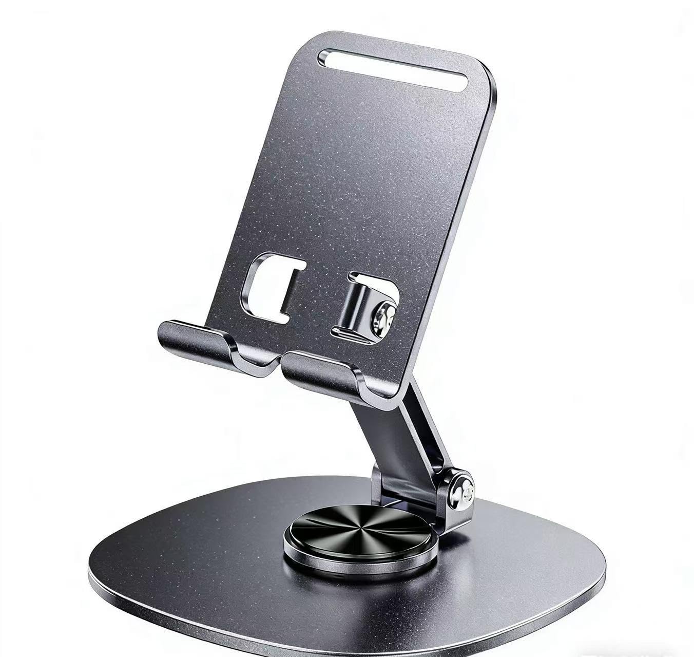 Hididi Cell Phone Stand for Desk - [360° Rotation] Sturdy Adjustable Desktop Phone Holder, Foldable Mobile Stand, Office Desk Accessories for iPhone 17 16 15 14 Pro Max Air, Galaxy S25, Cellphones-image-34