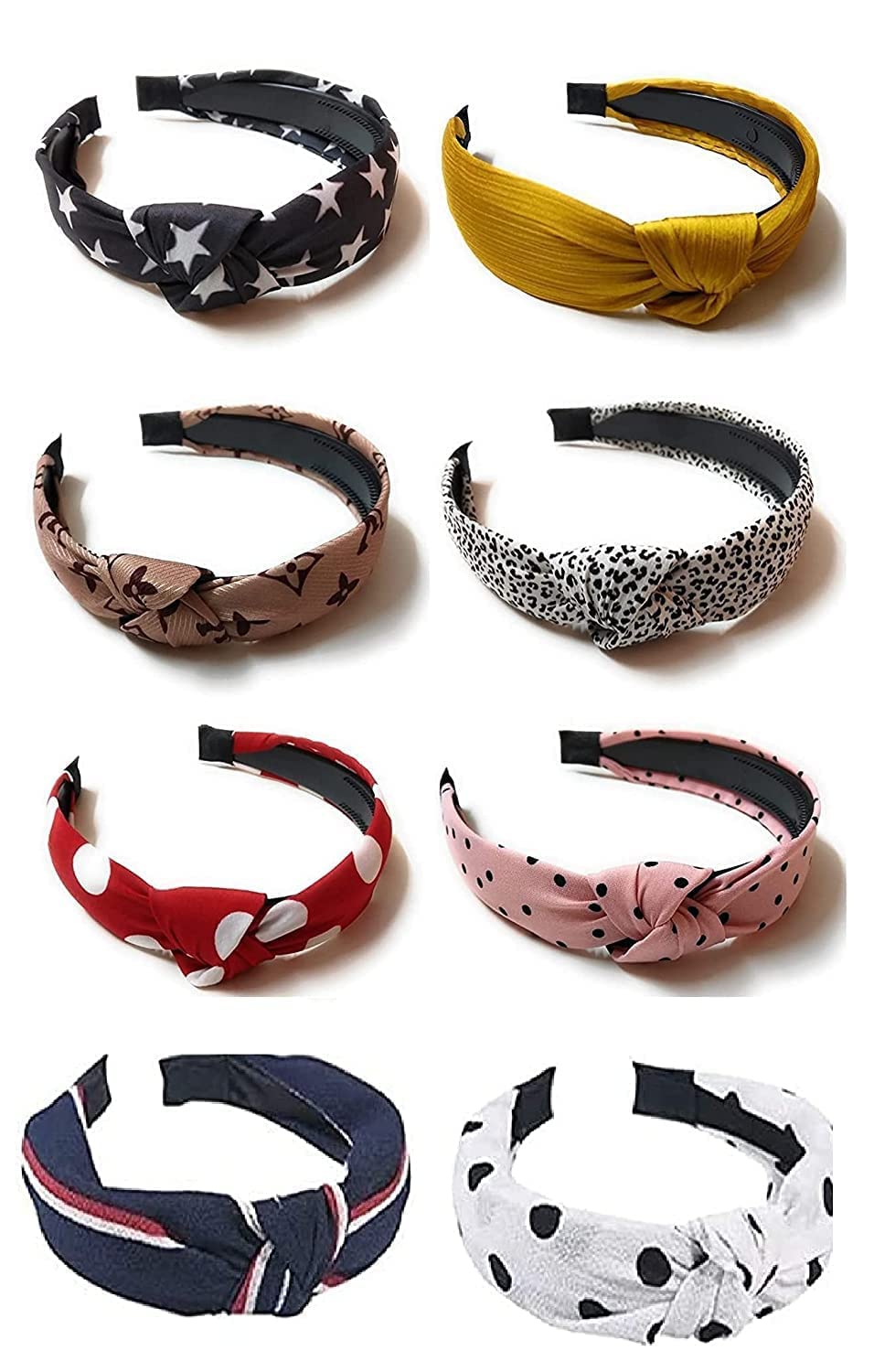 Truvic Cotton Fabric Printed Knot Bow Hairband/Headband For Women and Girls, Set of 6 - Multicolor, (Design May Vary for daily use) (B0BSX3RMTQ) Amazon Price History, Amazon Price Tracker