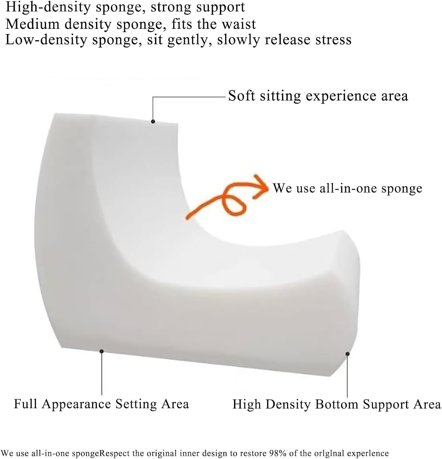 Fotel Togo, Fotele Narożne Pufy, Wygodna Sofa Podłogowa, Ergonomiczna konstrukcja, Wysokość Siedzenia 35 Cm, Głębokość Siedzenia 60 Cm, Bezramienny fotel boczny do Salonu, Sypialni