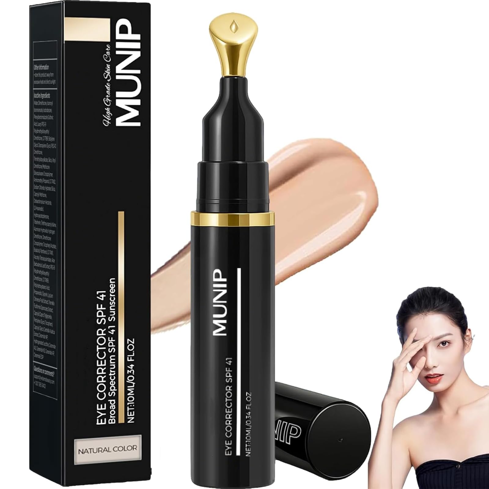 Eye Corrector,Under Eye Color Corrector for Dark Circles,Eye Corrector Spf 41,Anti-Aging Moisturizing Eye Cream for Hydrating Care (1)