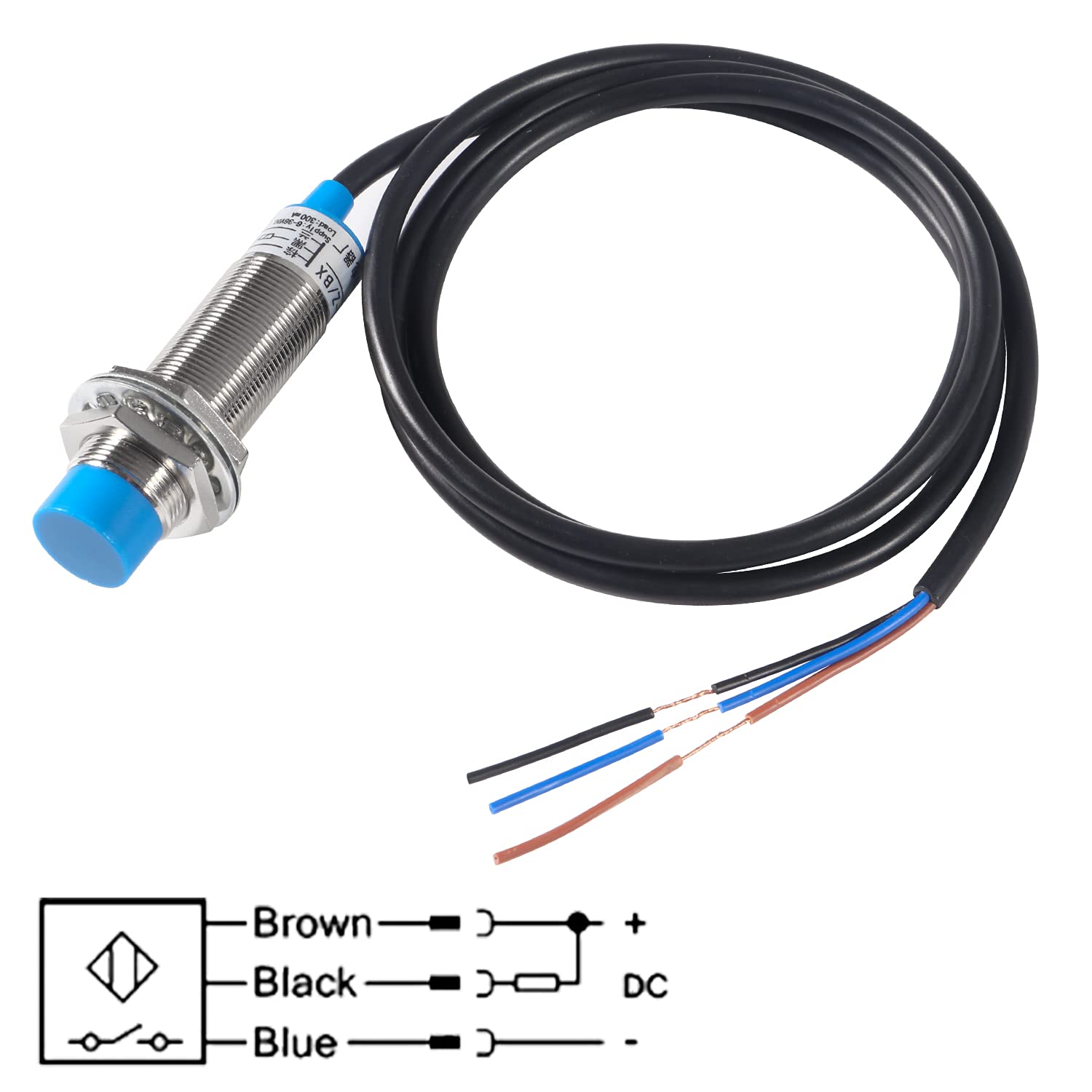 3Pcs LJ18A3-8-Z/BX NPN NO Inductive Proximity Sensor Switch