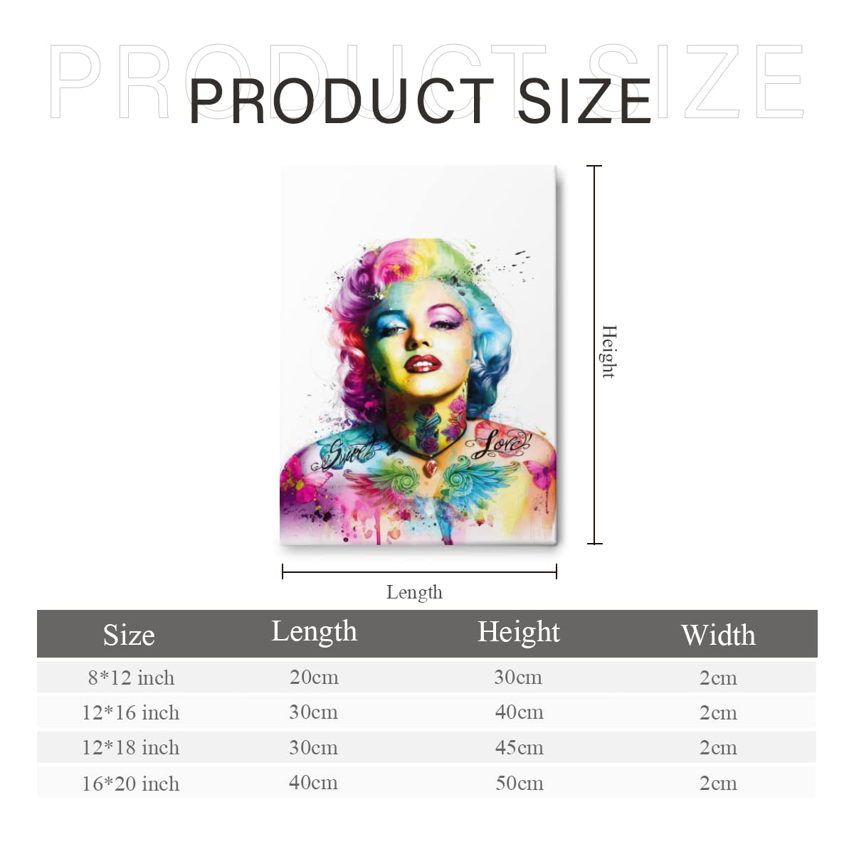 Amazon.co.jp: アートパネル マリリン モンロー 壁掛け絵画 アート