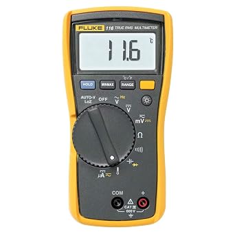 Fluke - 116CAL 116 HVAC Multimeter with Temperature and Microamps with a NIST-Traceable Calibration Certificate with Data