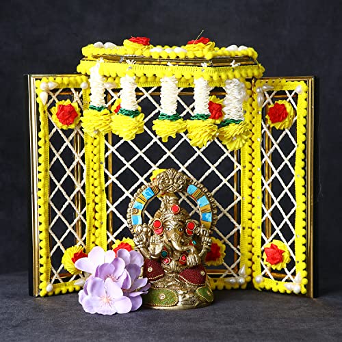 Figura decorativa Lord Krishna Phool Bangla Amarillo miniatura 3