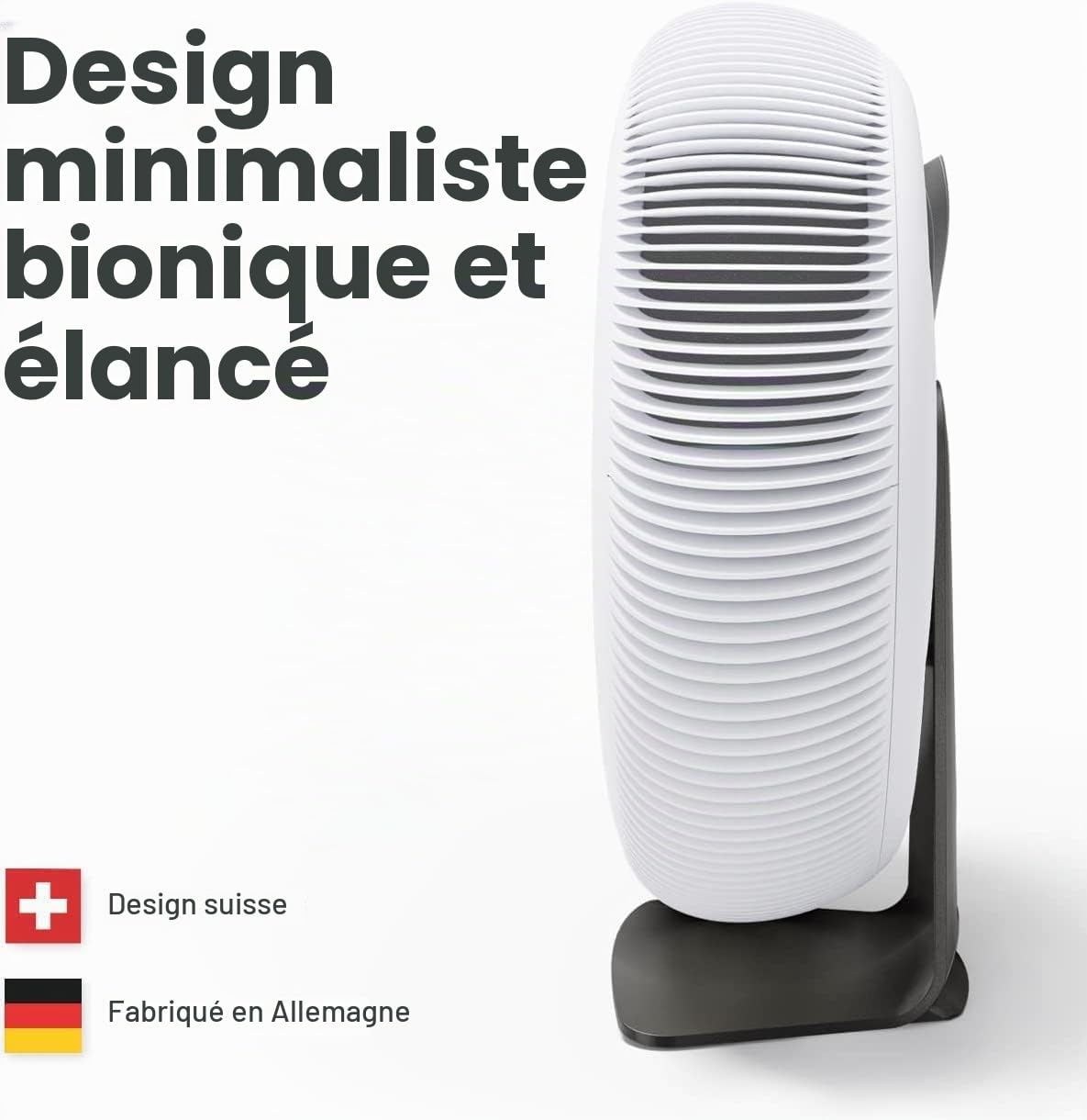 IQAir Purificateur d'air pour grandes pièces [maison, cuisine, salon, chambre à coucher, bureau] Filtres Atem X HyperHEPA [virus, bactéries, allergènes, déclencheurs d'asthme,] Fabriqué en Allemagne