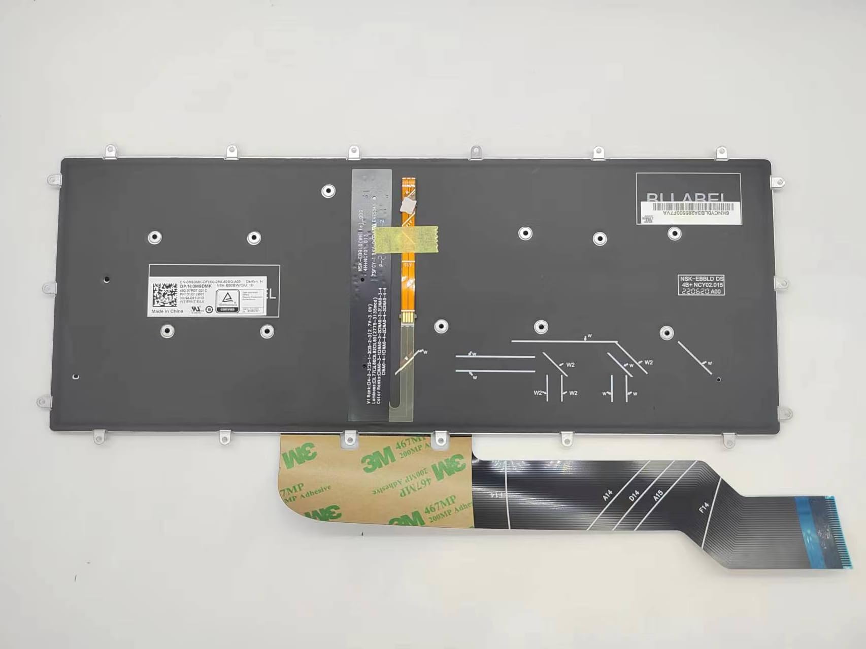 New Net Keyboards Tastiera Italiana Compatibile Con Notebook Dell Inspiron 13 (5000 5368 5378 5370 5379 7000 7368 7370 7373 7375 7378 7380) 14 (3480 3481 3482 3490 3493 7000 7460 7466 7472