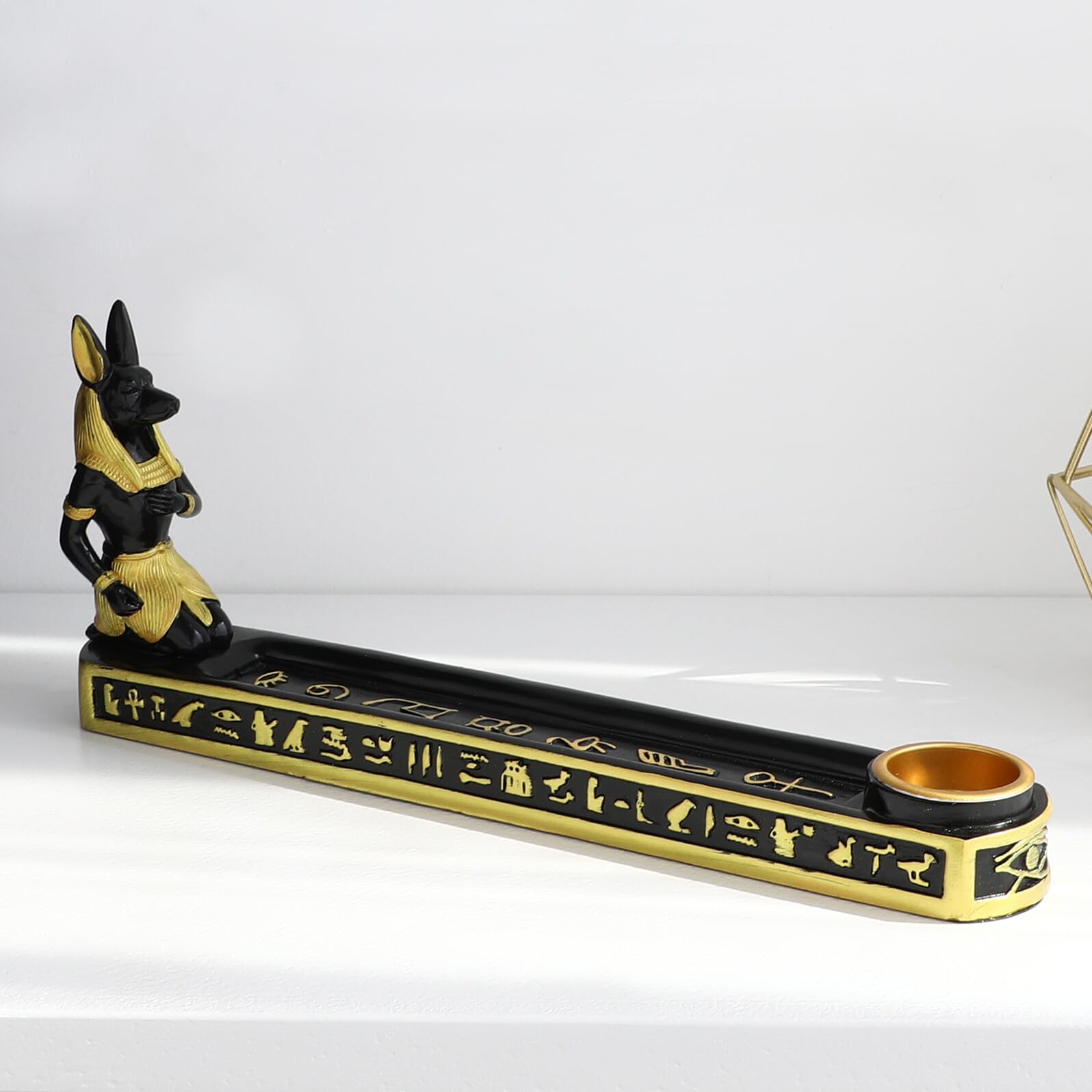 Tablero de Incienso de Reflujo con Diseño Recto en Forma de Perro, Resina