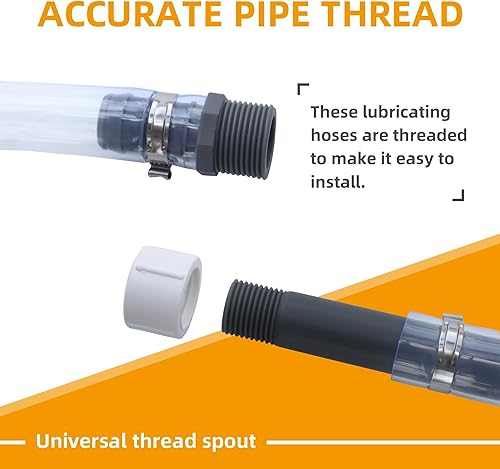 Miniatura 5 de Manguera de jarra de combustible de carreras Premium Mapleza, perfecta para tanques de combustible de tractor y Scribner, jarras de gasolina