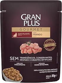 Ração Úmida GranPlus Para Gatos Filhotes Sachê - 85g