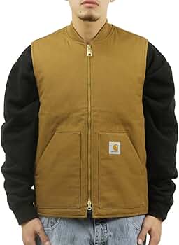 Carhartt ブラウン ジップアップベスト Carhartt ブラウン ジップアップベスト