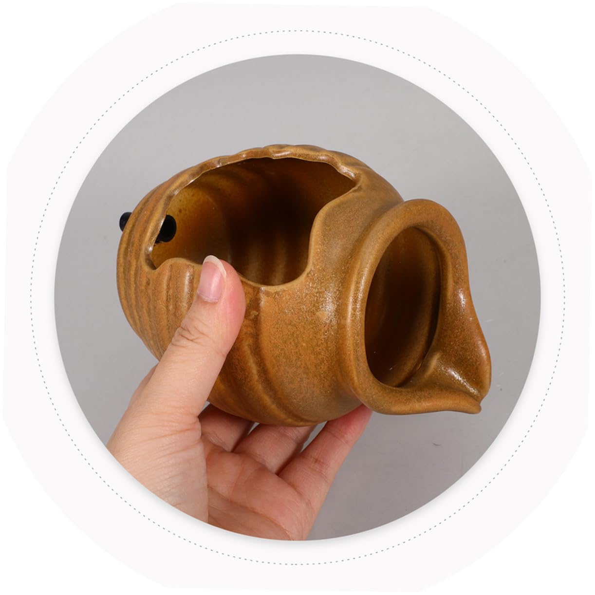 iplusmile Vaso Cascata in Ceramica Decorazione Per Esterni e Interni Vaso Fontana D'acqua Laghetto Per Aree Verdi Cascata Fai Da Te