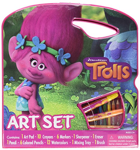 Art Case Trolls grande mallette créative idéale pour occuper les enfants en voyage