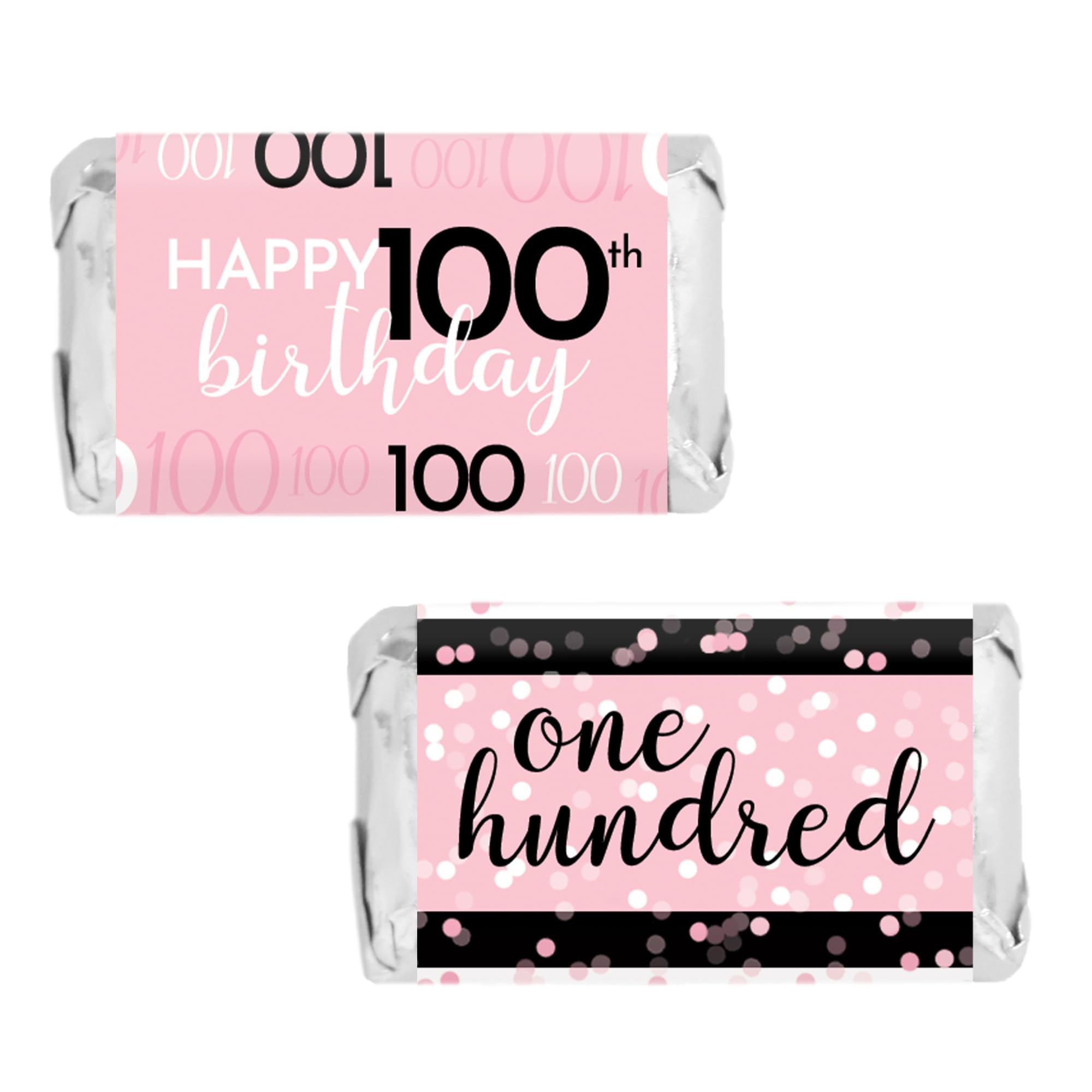 Mini emballages 100e anniversaire pour décoration de buffet et table de fête