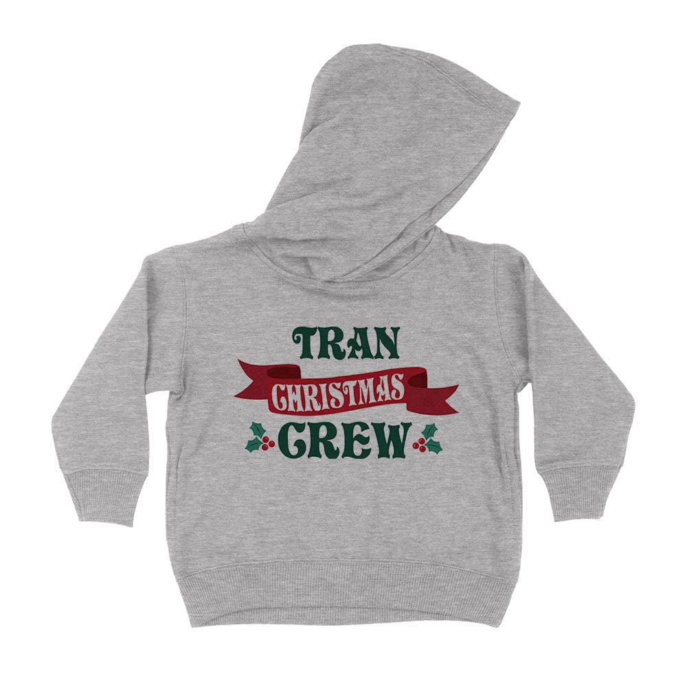 Tran Christmas Crew Kids Hoodie Sweatshirt Toddler 4T Heather Grey