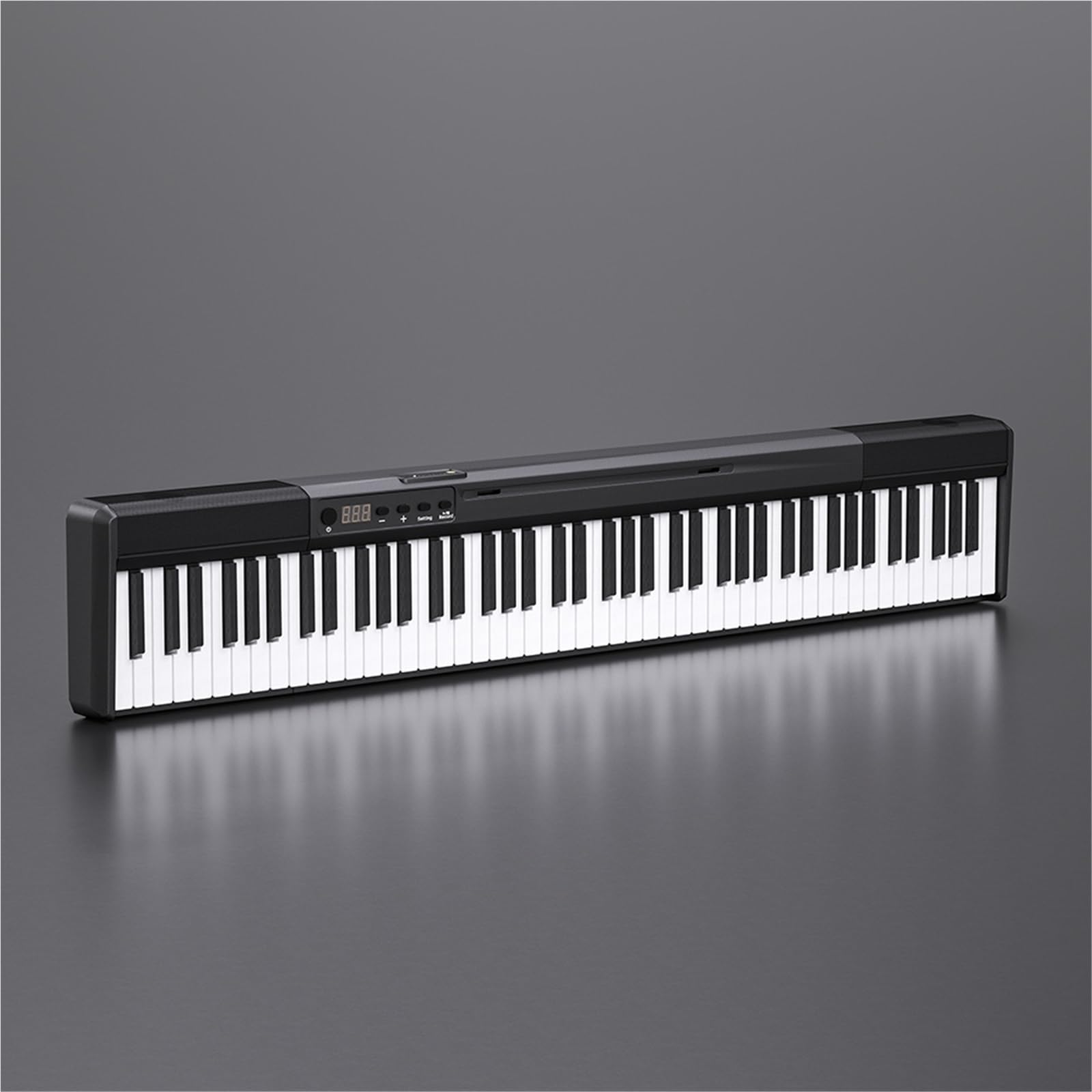 Tastiera Digitale Per Principianti Tastiera Per Pianoforte Elettronico Portatile A 88 Tasti, Tastiera Semi-pesata Full Size, Pianoforte Elettrico Con Pedale Sustain(Black)