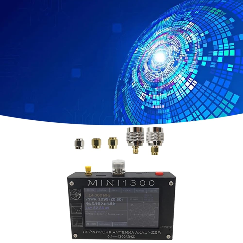 Mini 1300 Analyseur de Réseau Vectoriel Multimètre à Ondes Stationnaires Portable 1.3G Analyseur D'Antenne Vectorielle Multifonction