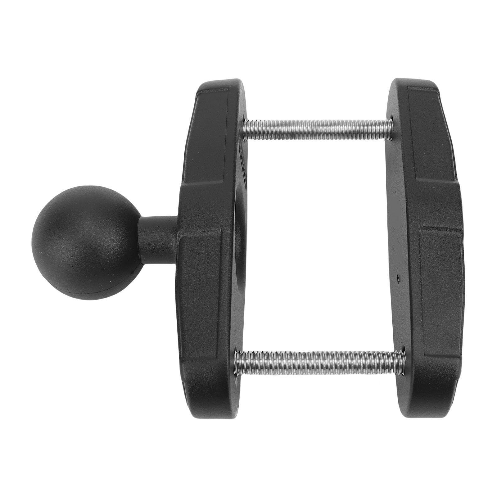Changor Base de Abrazadera de Poste Cuadrado, Cabeza de Bola de Aleación de Aluminio Ajustable para Montaje de Carretilla Elevadora de Tractor
