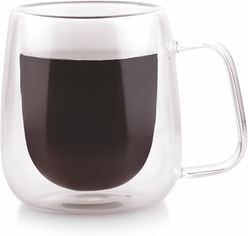 ATTRO Glassox Duo Coffee Mug Double Wall