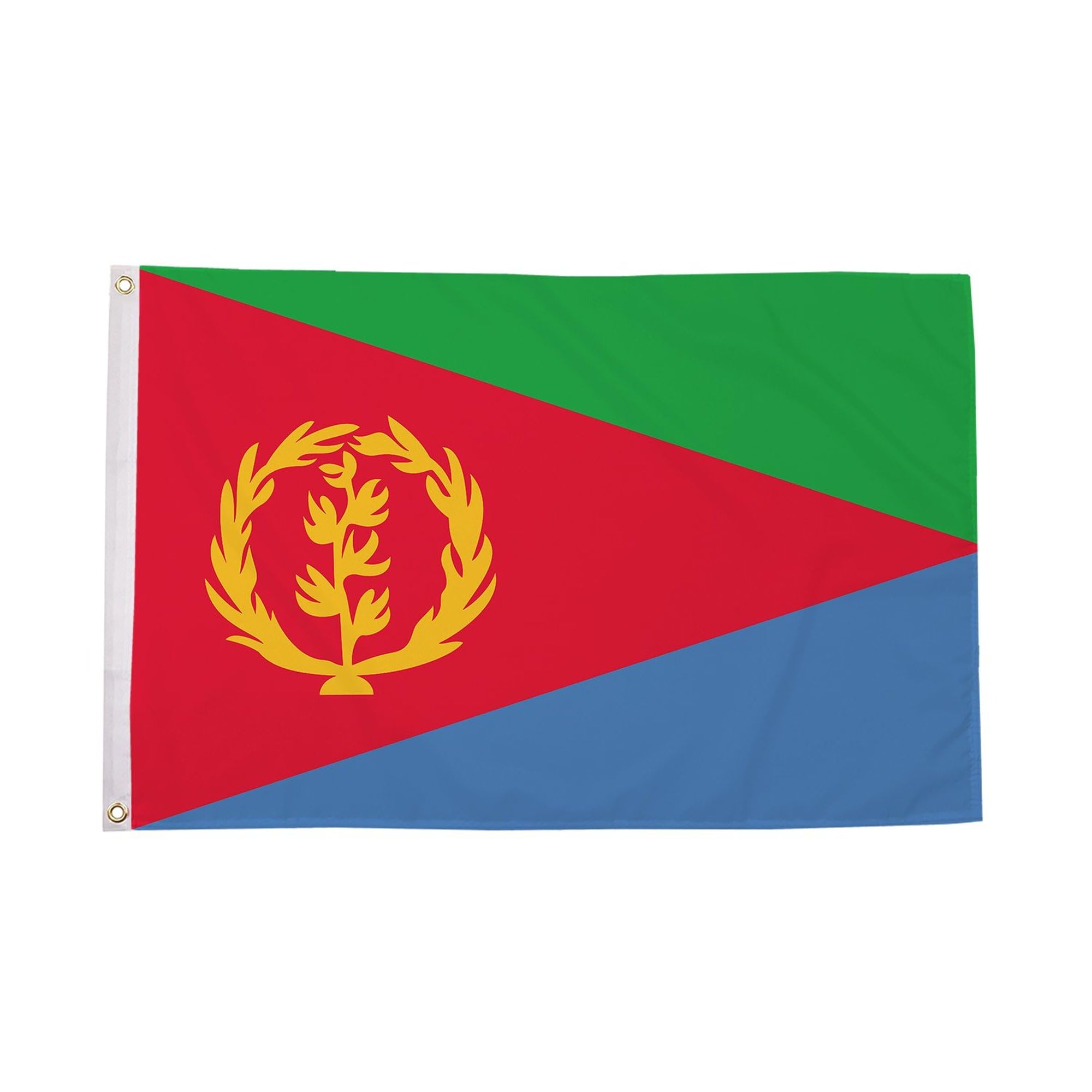 Flagtex Eritrea Large Flag 8ft x 5ft Premium Quality National Flag with Reinforced Edges Bright Fade Resistant Polyester for Outdoor Display 240cm x 150cm African Banner โ image 1
