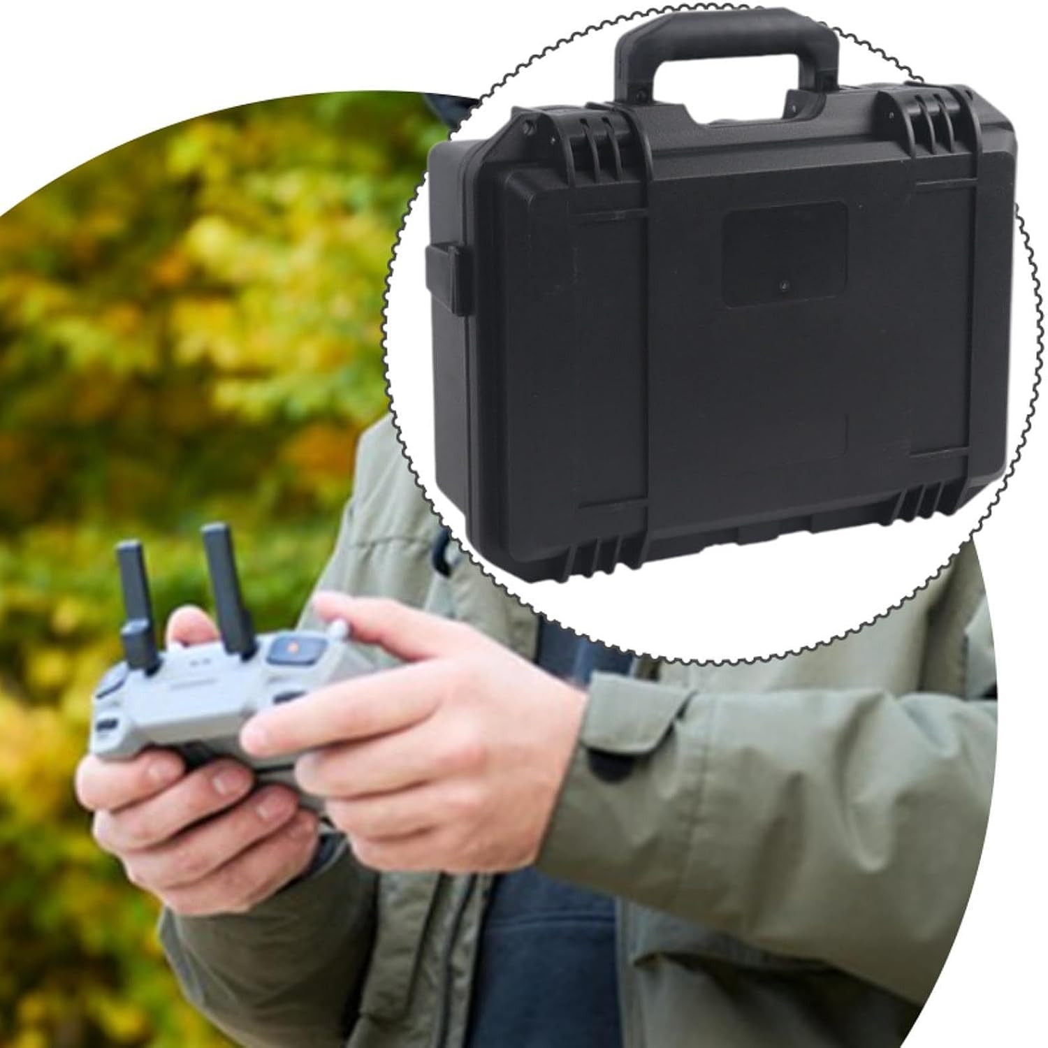 RCコントローラー用キャリングバッグ ブラック パフォーマンス 頑丈 互換性あり At9S /7/eto7 /i6x用交換アクセサリ