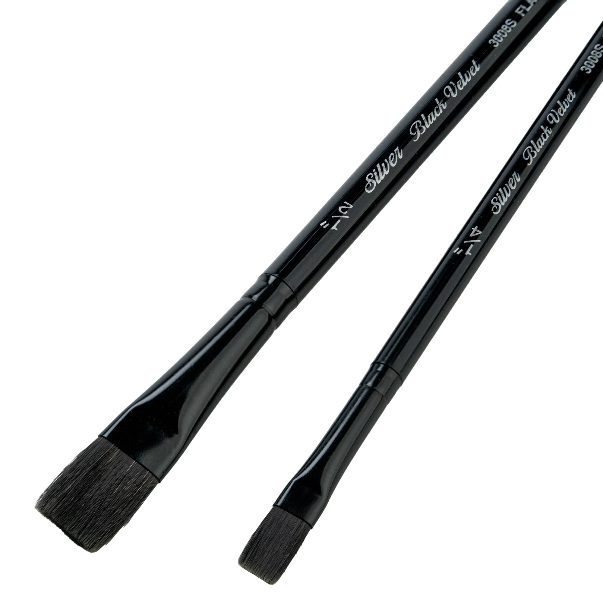 Silver Brush Limited Black Velvet Stroke Watercolour Paintbrush Set, 2pc