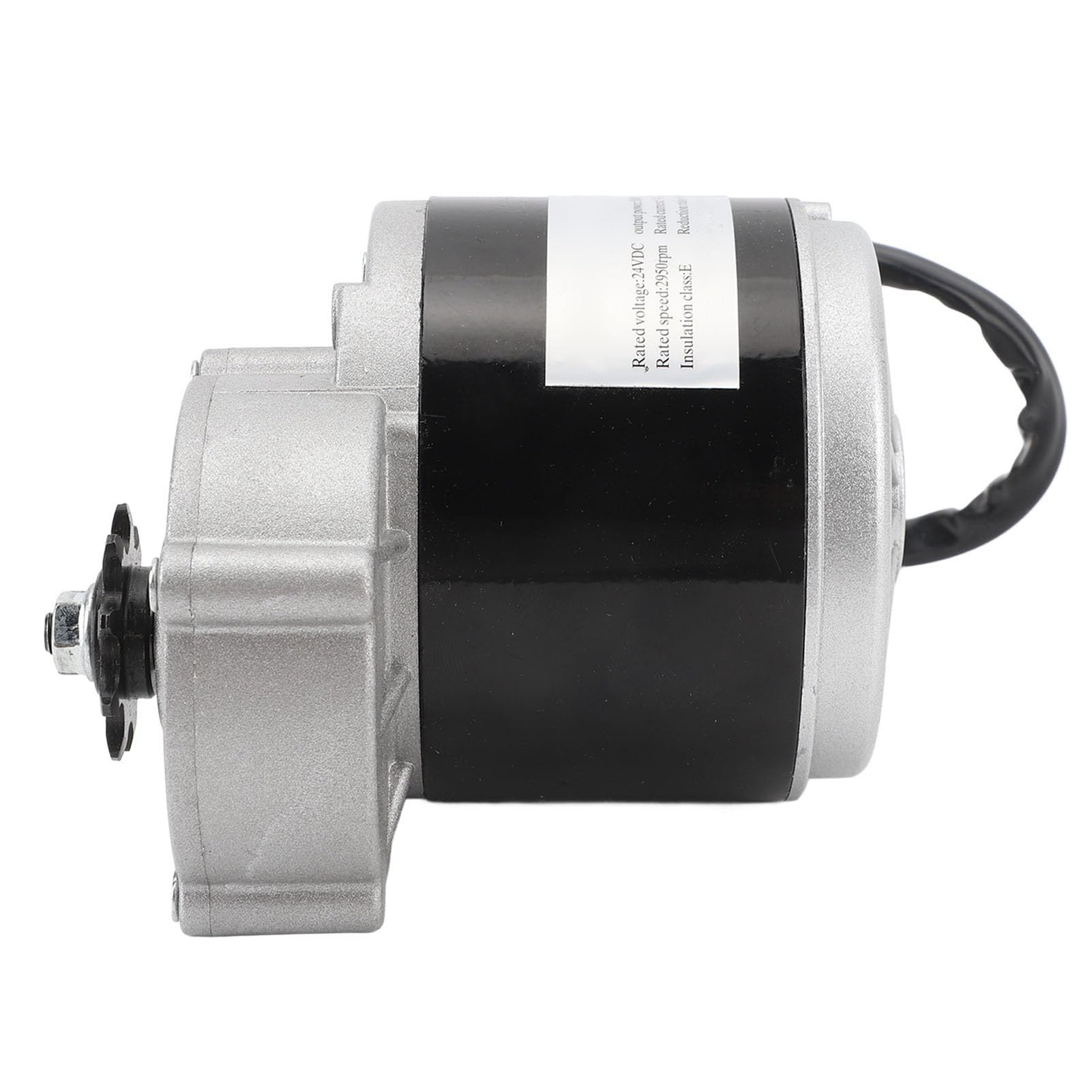 Motore Elettrico con Riduttore a Ingranaggi 24 V 1000 W, Motore Elettrico a Coppia Elevata per Aggiornamenti di Go Kart Triciclo Bici, Alloggiamento in Alluminio con Funzionamento Silenzioso,