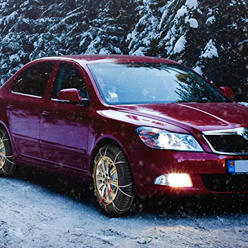 Weize Snow Chains, Durable Tire Chain For Passenger Cars, Pickups, And Suvs, Set Of 2 (Tc-Kns100) #TOP6