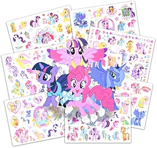 AOMIG Temporary Tattoo for Kids, 8 Sheets Kid Temporary Tattoos Sticker, Waterproof Fake Tattoo Set, Childrens Cartoon Tattoo Stickers for Boys Girls Birthday Gift Party Bag Filler (K - Mario)