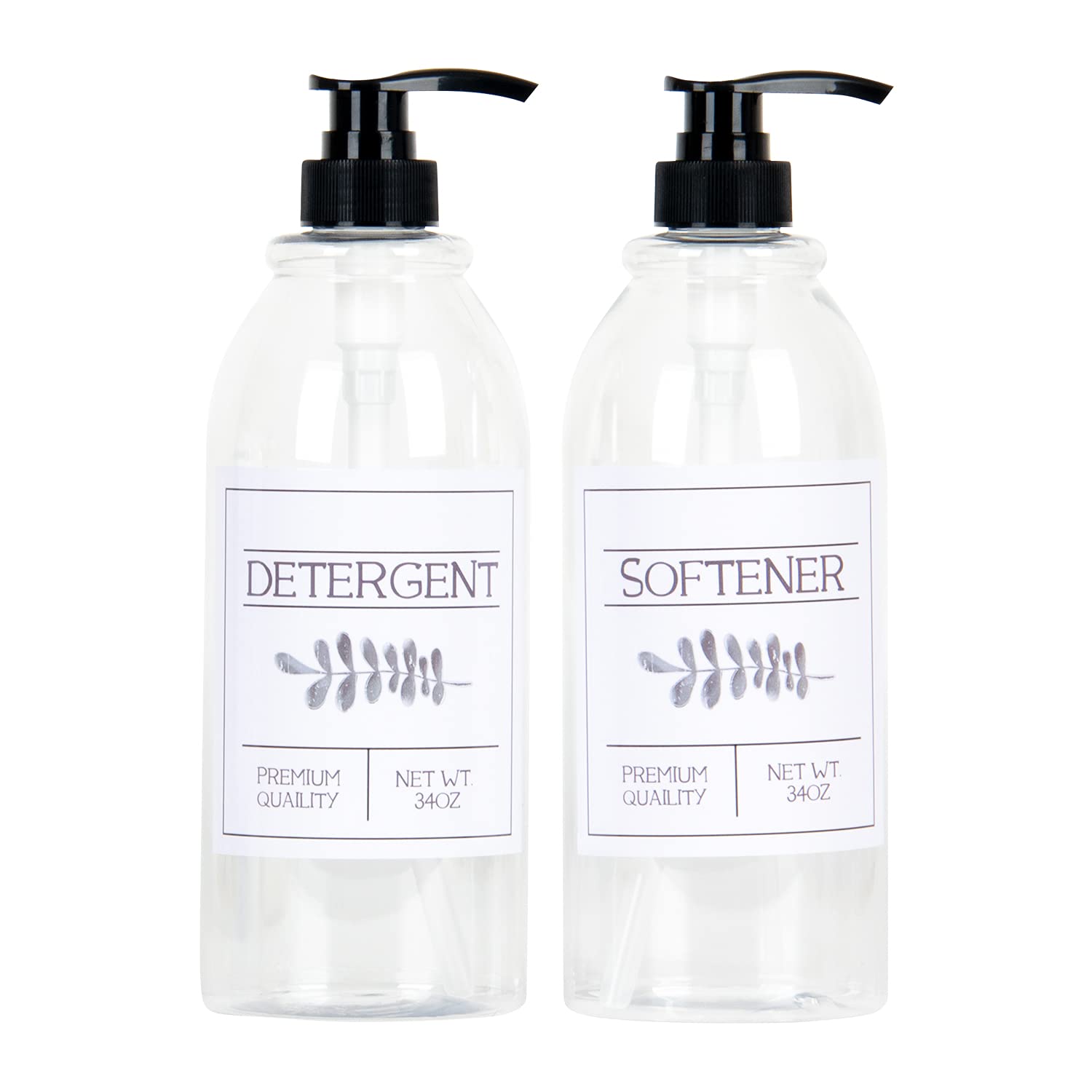 Buy PJHOME Laundry Dispenser Liquid Detergent and Fabric Softener Container 34oz Farmhouse BPA