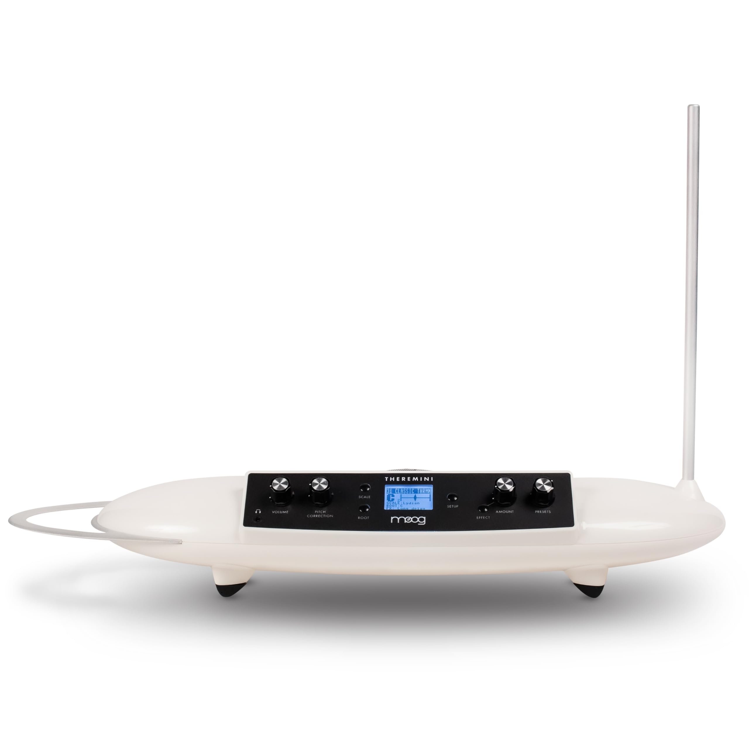 MOOG Theremini - Theremin con Pitch Correction, Uscita CV, Accordatore, Altoparlante, Schermo LCD e AniMOOG Synthesizer Sound Engine con 32 Preset