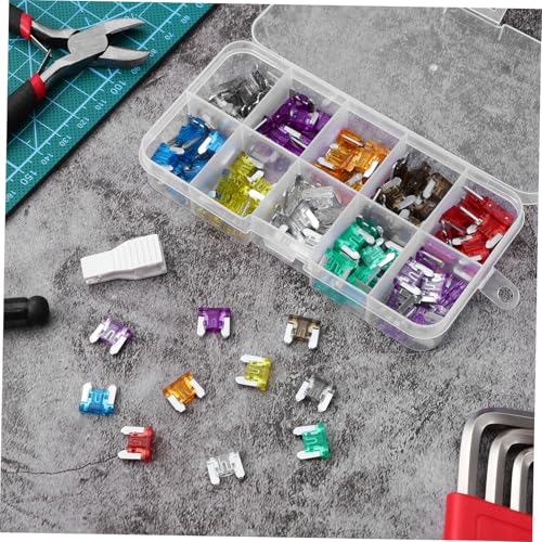 Kit de fusibles automotrices mini MAGICLULU, 120 piezas con estuche de almacenamiento, para RV, bote, camión y camper miniatura 2