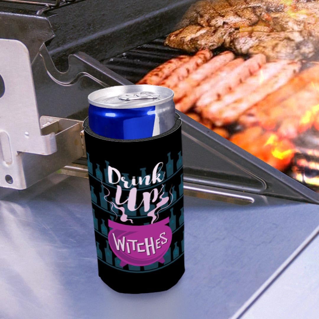 Halloween Party Favors Drink Up Witches Witch Related Gifts 12-Pack Ultra Slim Can Thermocoolers