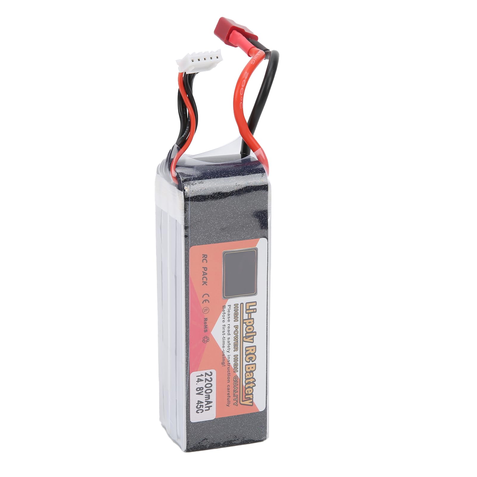 Alomejor Batteria Lipo 2200mAh 45C 4S per Auto RC, Prestazioni di Scarica Elevate per la Massima Conversione di Energia per Auto/aerei Telecomandati