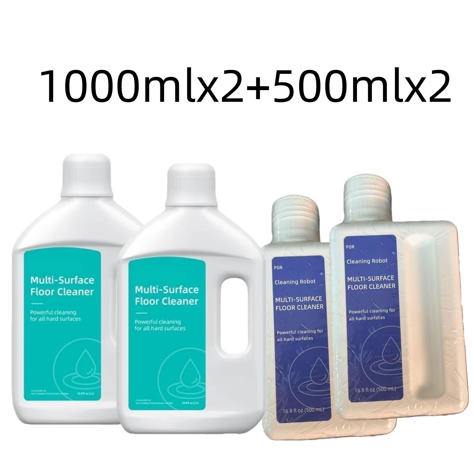 Solución de limpieza for pisos, compatible con Dreame X40 Ultra, X40 Master, X30 Ultra, H11, H13, H12 Pro, M12 y W10. Limpiador multisuperficie for limpieza profunda.(4pcs)