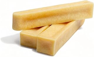 Dilecti Natural Cheese Chew Bones for Dogs, Very Tasty, Hard, Durable Natural Chew Bones to Keep Your Dog Busy for a While (Size: L, 3 Pack) product image