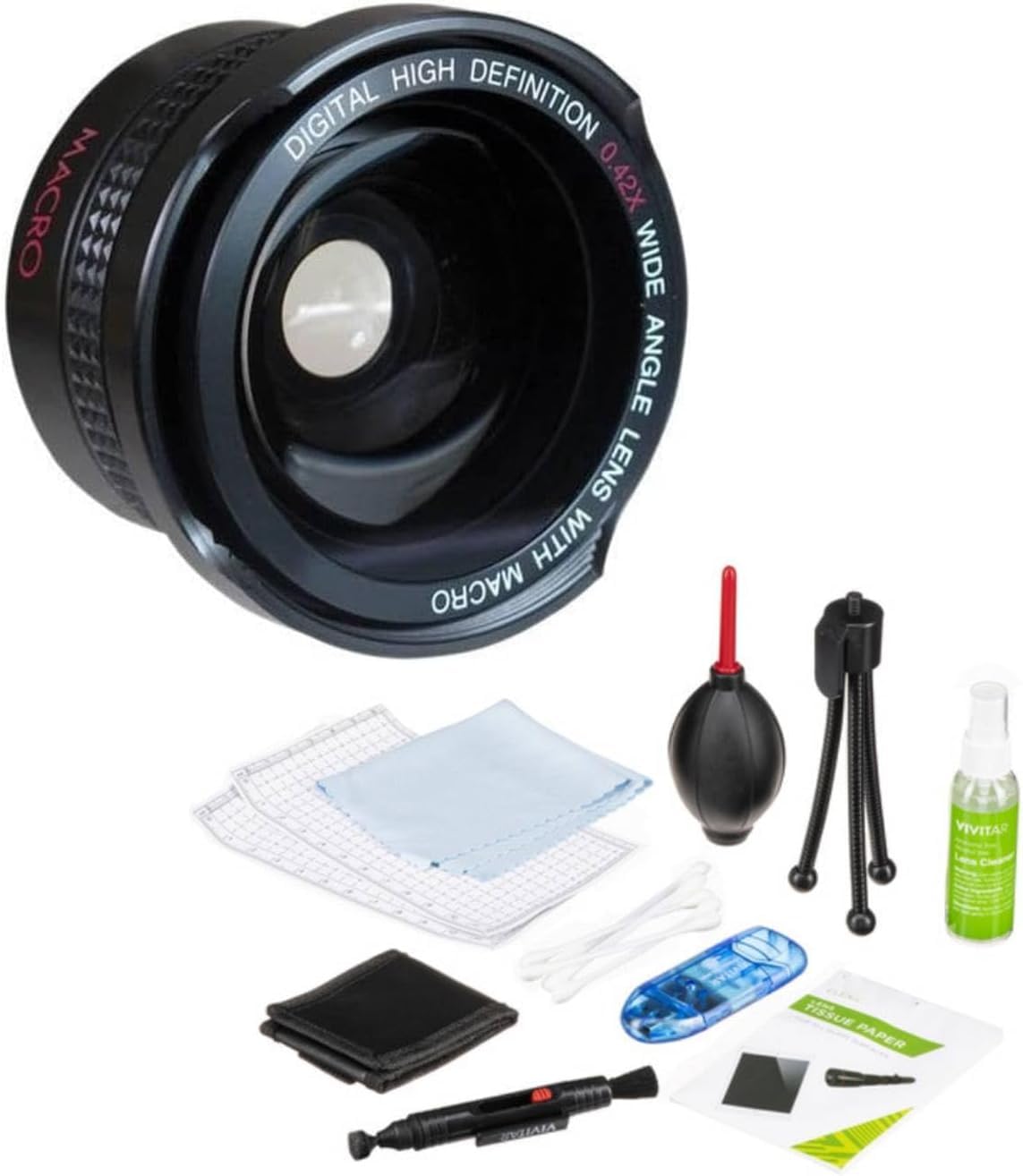 37MM Fisheye Wide Angle with Macro Lens & Professional Cleaning Kit for Sony HDR-PJ10
