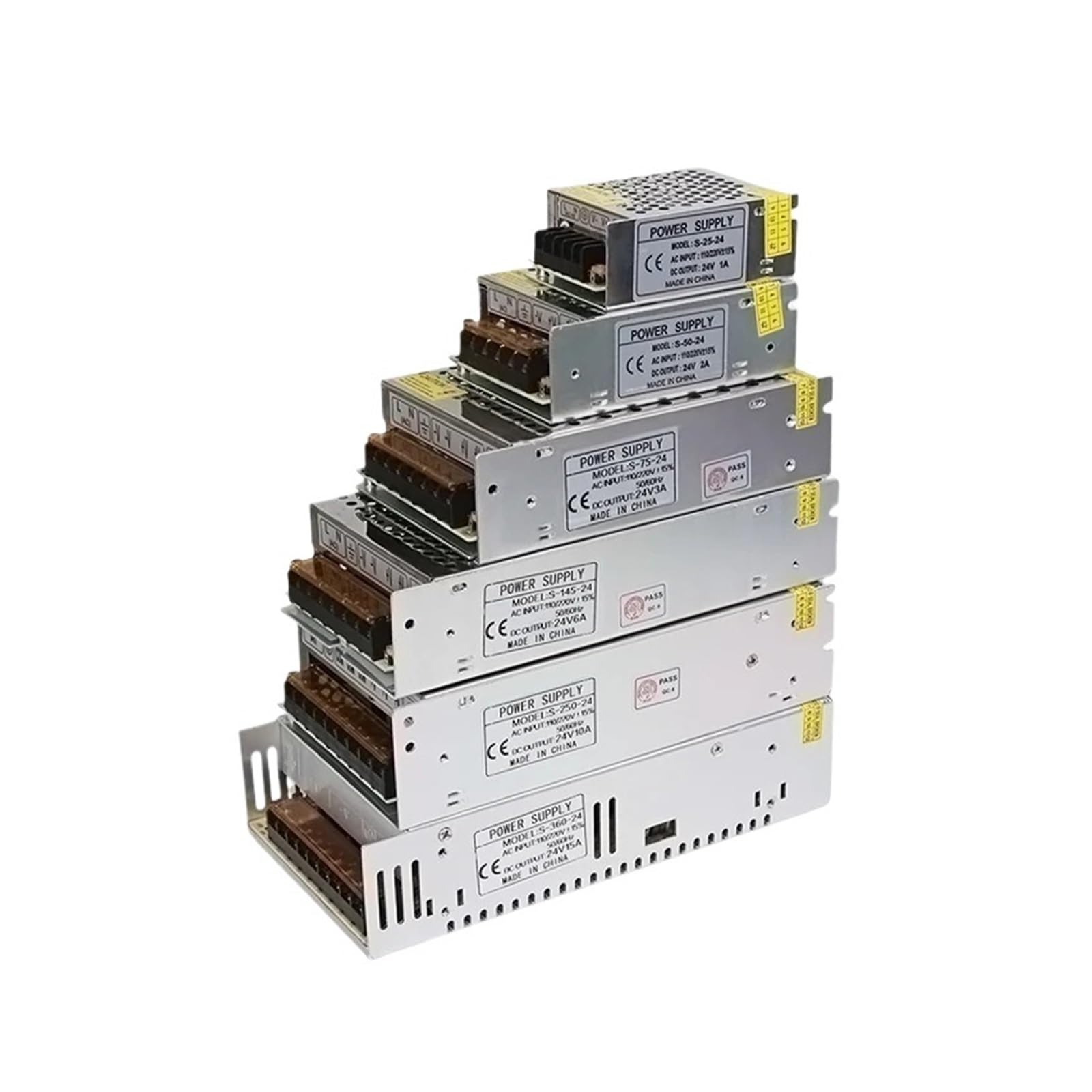 Fuente de alimentación conmutada DC 5V 12V 24V 36V 48V 60W 360W 600W 800W 1000W Transformador CA Transformador Controlador Adaptador for tiras LED CCTV Para RV, automóvil, computadora y laboratorio(12