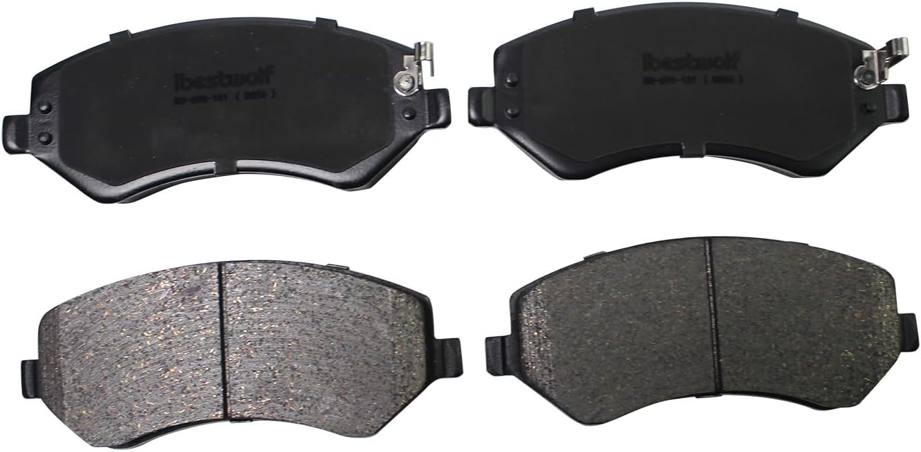 Front Ceramic Brake Pads for 2002-2007 Jeep Liberty for 2003-2007 Chrysler Town & Country 2001-2003 Voyager for 2001-2007 Dodge Caravan 2001-2005 Grand Caravan