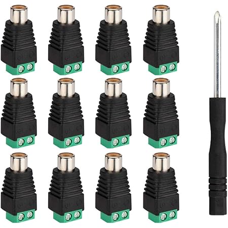 Manton RCA Plugs For Speaker Wire, RCA To AV Screw Terminal Connector, Phono RCA Male Plug - View #7
