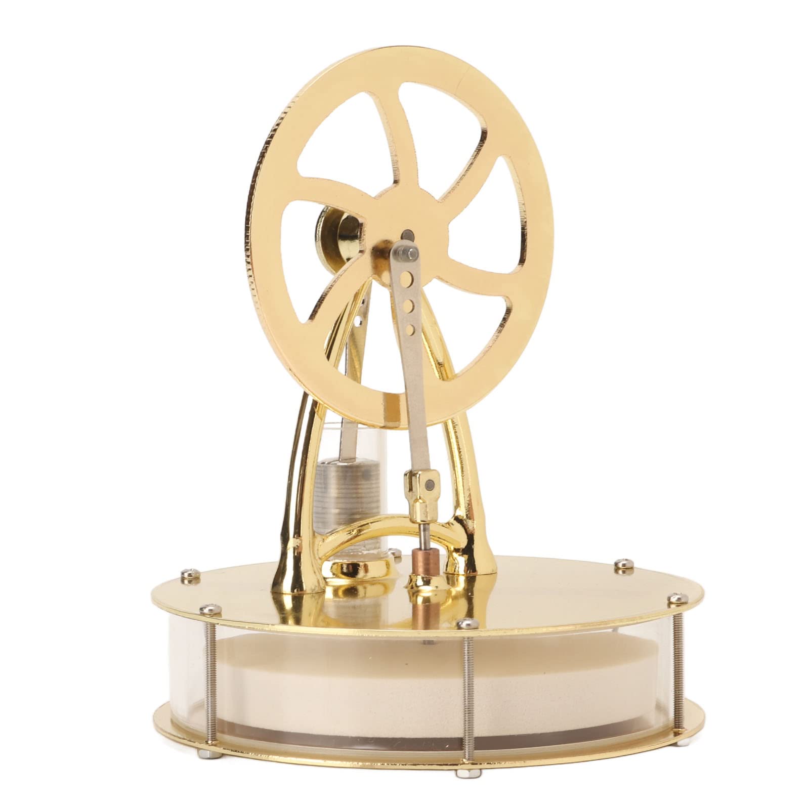 Lybunair Stirling Engine Motor Type Gold Simple Use Low Noise Scientific Physical Type Science Experiment Craft - Image 6