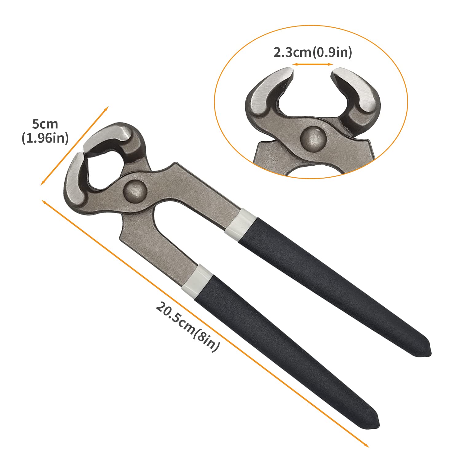 BOOSDEN 8 inch Nail Puller & Remover End Cutting Pliers Nippers