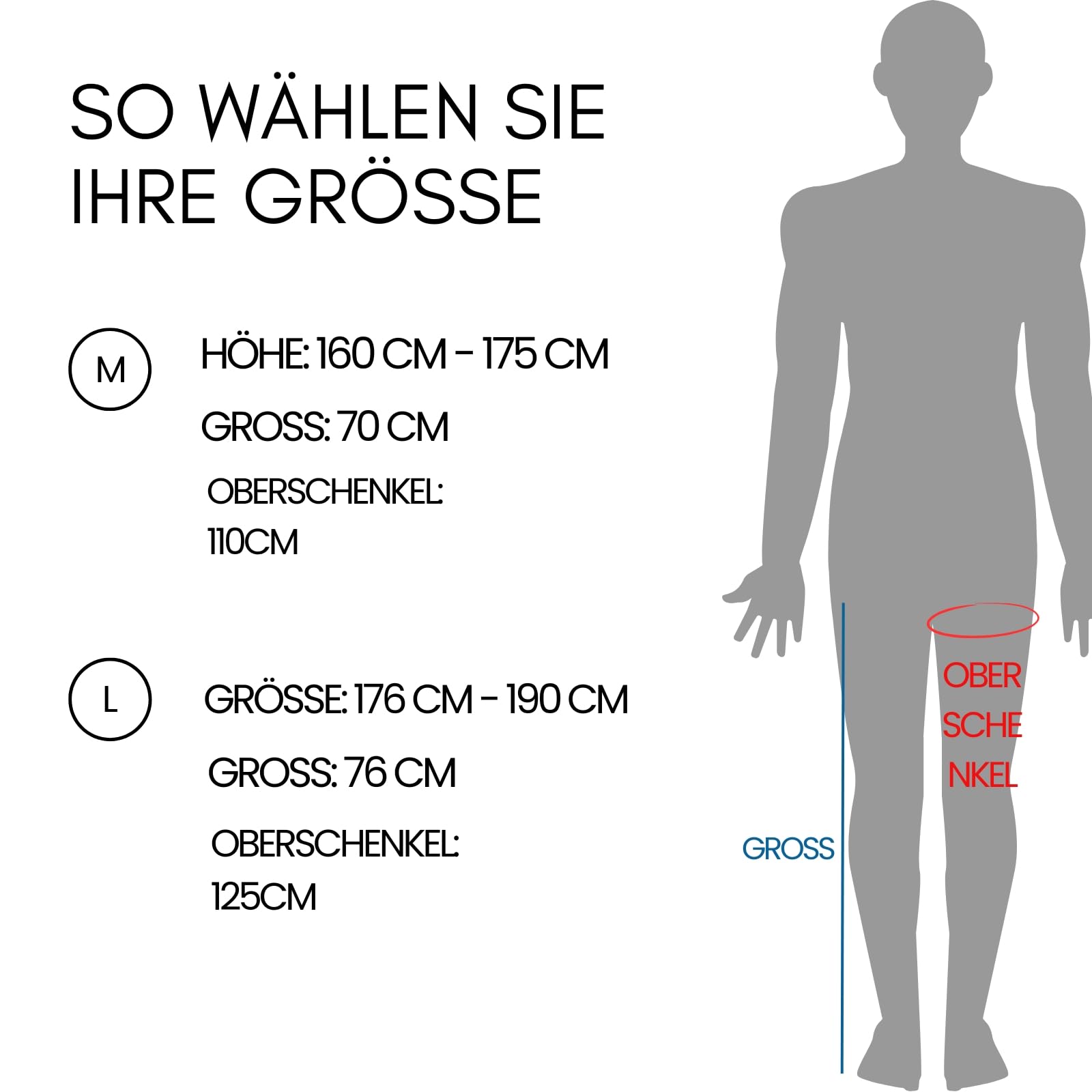 Pressotherapie für Zuhause, Beinmassagegerät mit 6 Kammern zur Verbesserung der Durchblutung und Lymphdrainage, Recovery Boots für Muskelentspannung und müde Beine, 6 Modi (L: 176-190 cm)