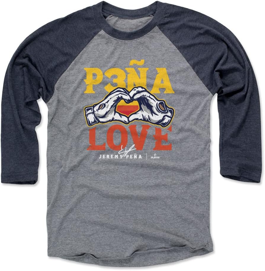 500 LEVEL Jeremy Pena 3/4 Sleeve Raglan T-Shirt - Jeremy Pena Houston Pena Love