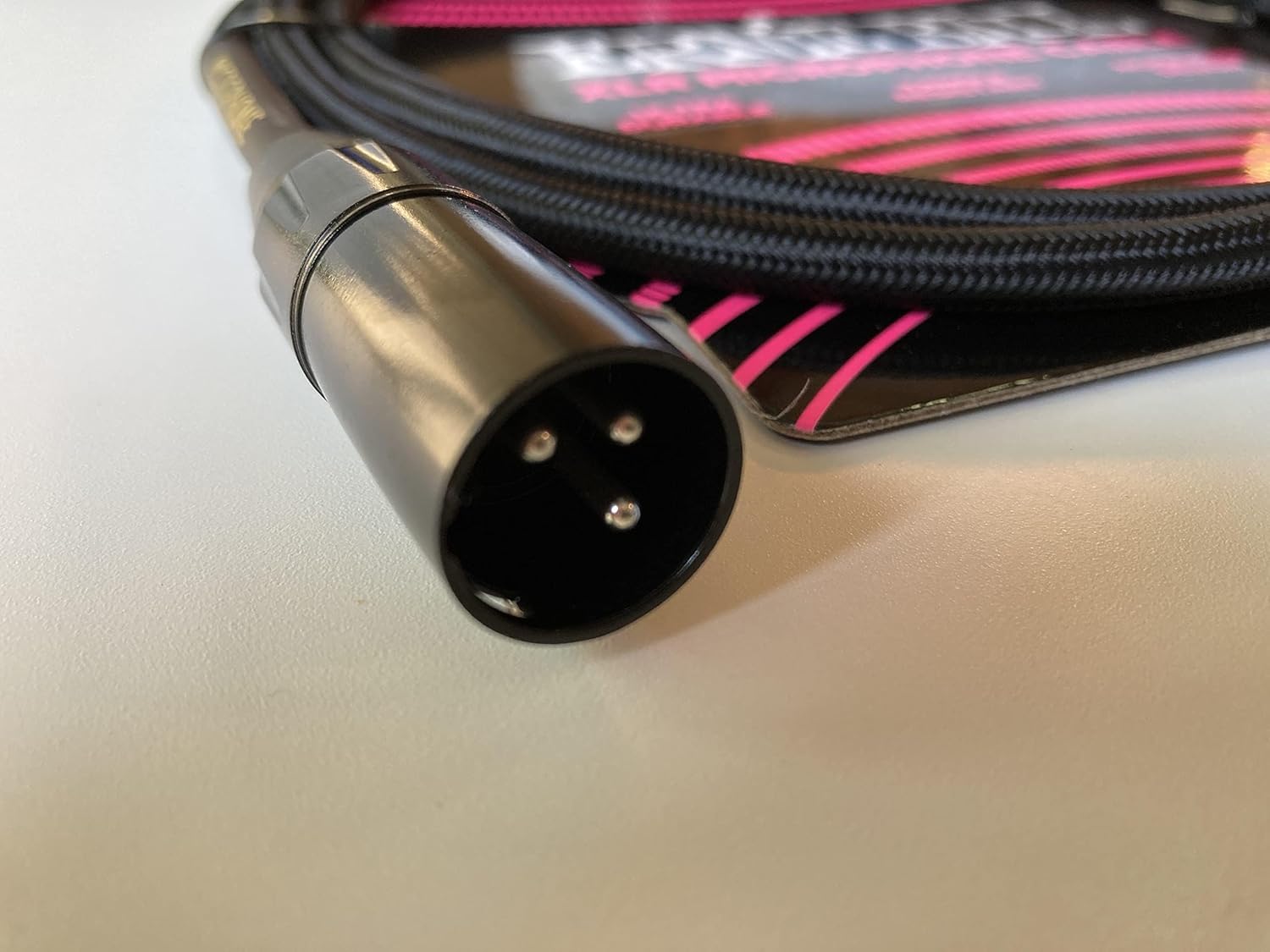 Ernie Ball Geflochtenes XLR-Mikrofonkabel mit Zorro Poliertuch in Schwarz, 2 Stück (Schwarz, 4,5 m) P06391