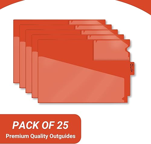 Miniatura 73 de Doctor Stuff - Center Tab Vinyl Outguides, Diagonal Cut Front Pocket, Top Charge Out Slip Pocket, Plastic File Folder, Letter Size 9" x 13-1/4", Pink